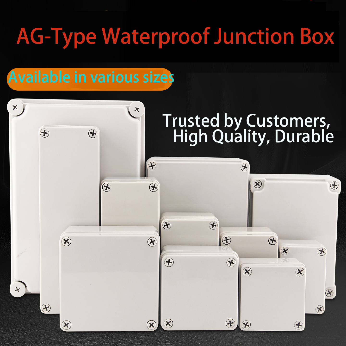 Outdoor Power Distribution Box - Outdoor IP66 Waterproof ABS Plastic Enclosure