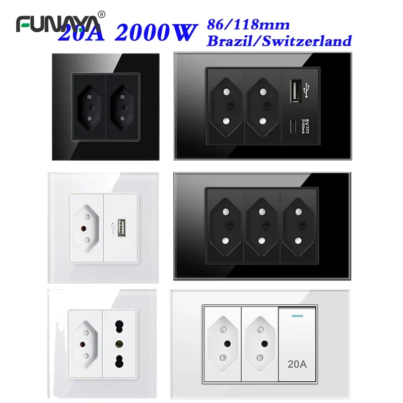 Outdoor Power Socket - BR Switzerland Wall Electrical Socket 86