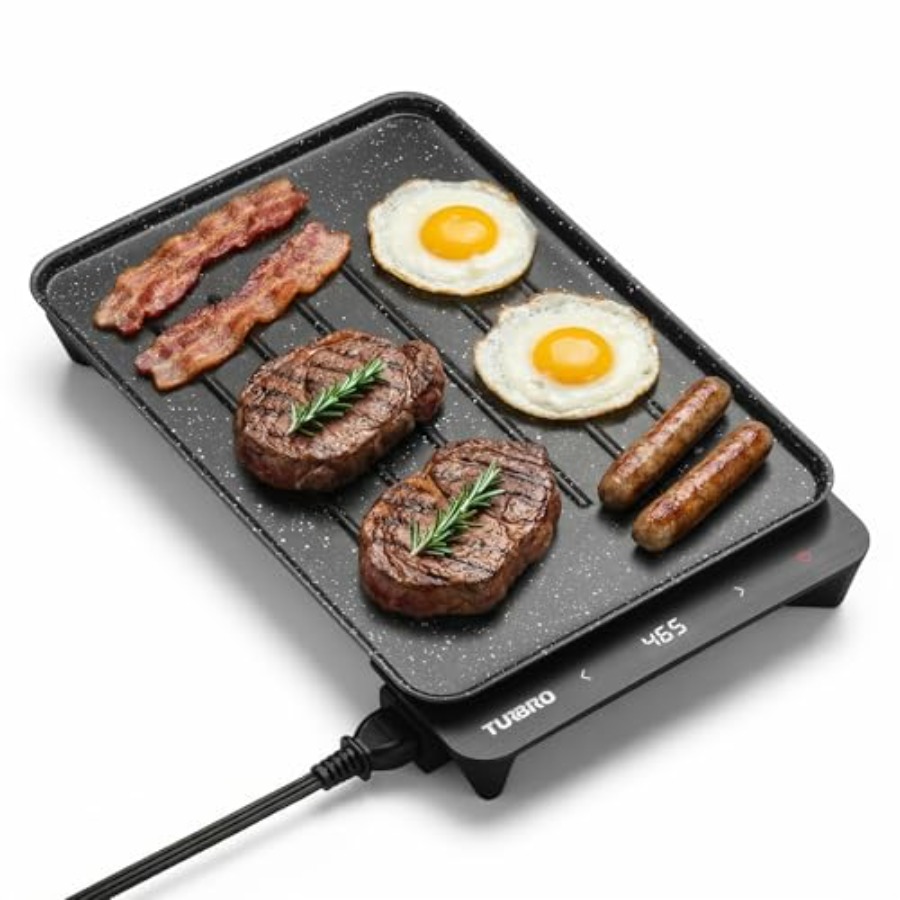 Outdoor Power Grill - EG13 Portable Electric Griddle 300-600W Low-Power