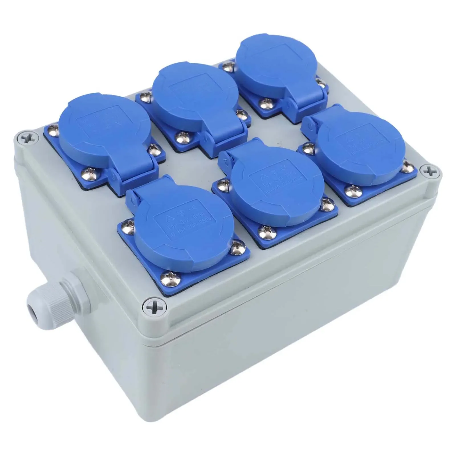 Outdoor Power Inlet Box - Outdoor Sockets Industrial Power Box Wall