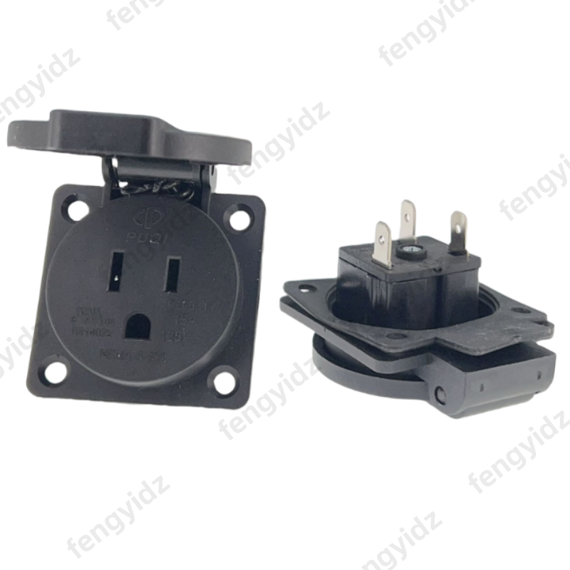 Black 125V 15A 20A IP44 CE Ame – Outdoor Power Inlet Box Bewertung und Preis