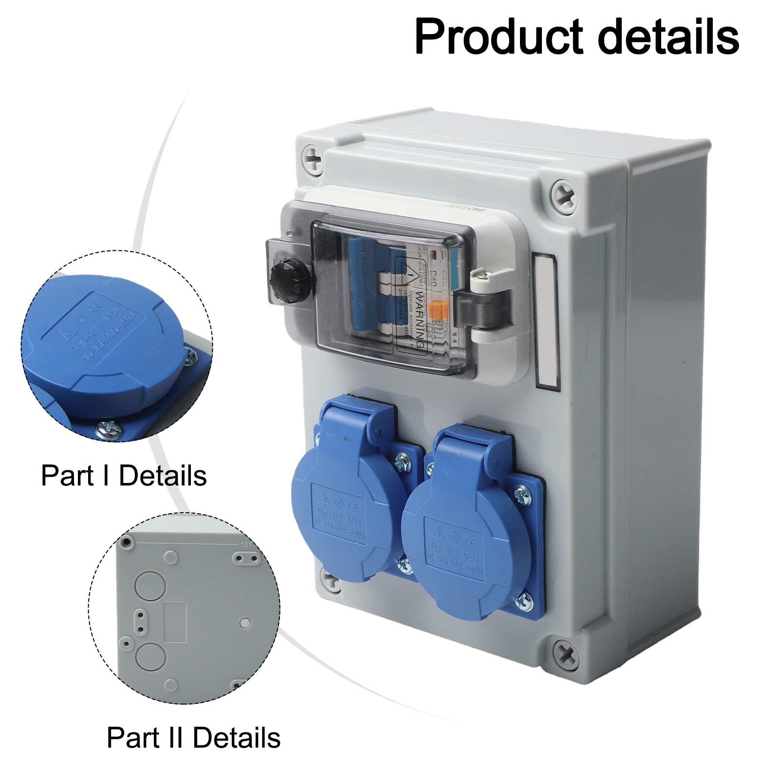 Gray Blue Wall Distributor Saf – Outdoor Power Distributors Bewertung und Preis