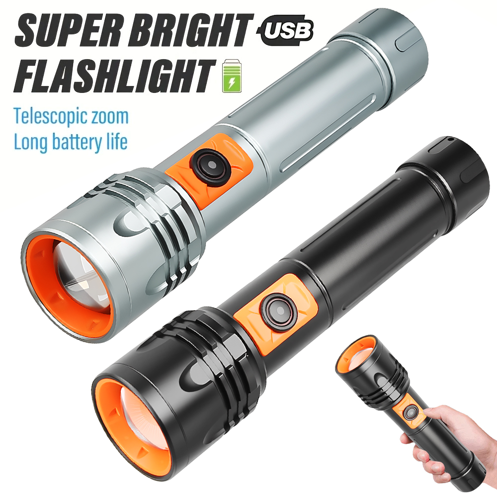 High Power LED Flashlight USB  – Outdoor Power Lights Bewertung und Preis