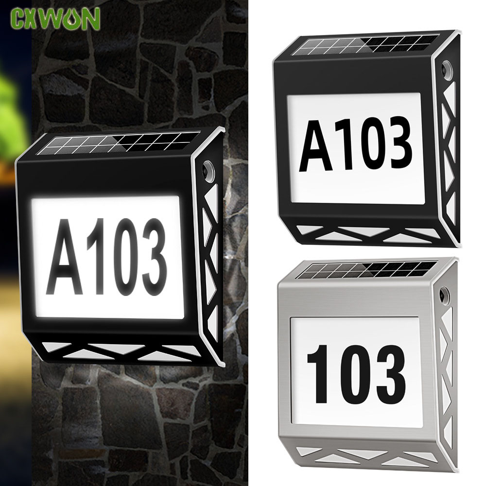 Solar Powered Door Sign Light  – Outdoor Power Number Bewertung und Preis