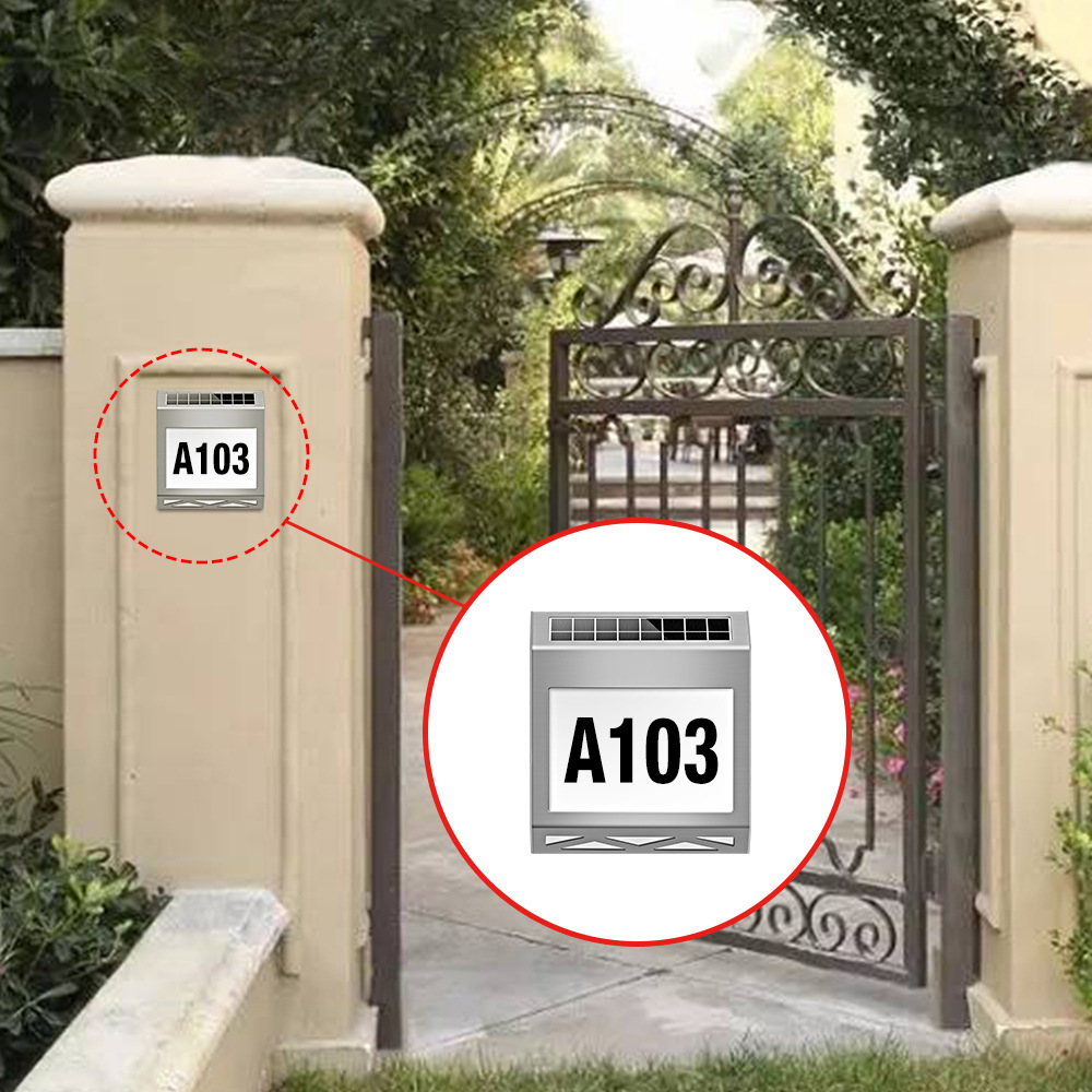 Solar Powered Door Sign Light  – Outdoor Power Number Bewertung und Preis