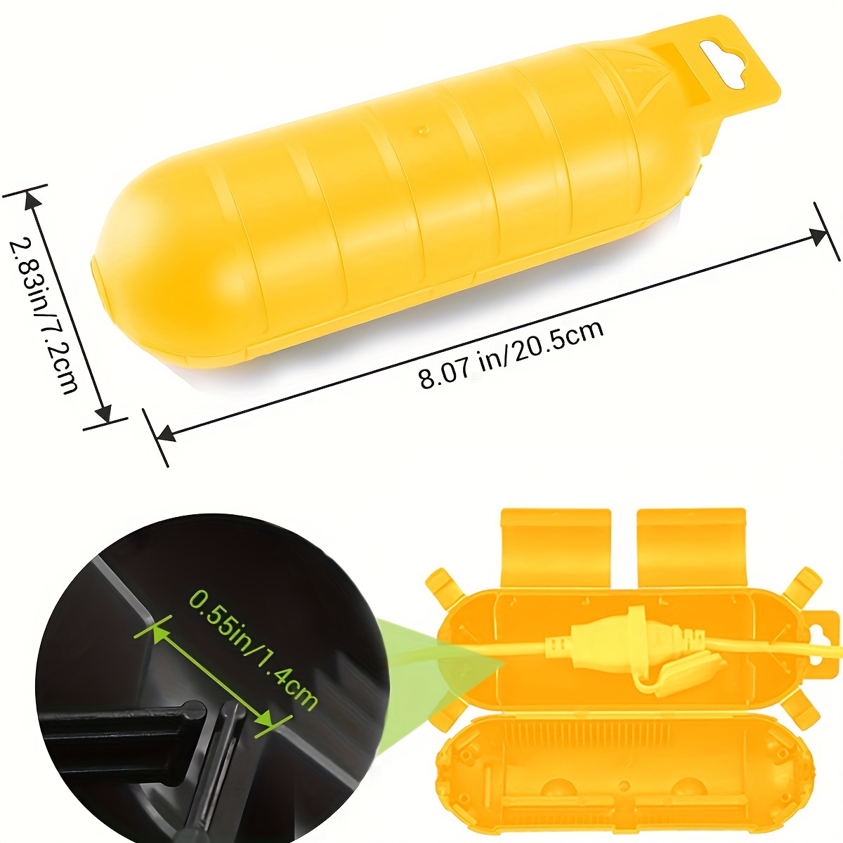 Extension Yellow Cord Safety C – Outdoor Power Socket Cover Bewertung und Preis