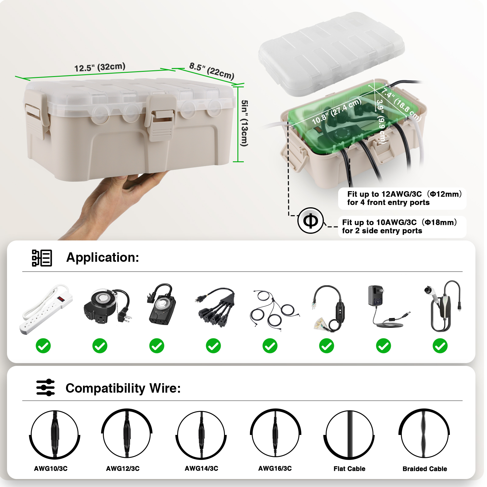 Weatherproof Extension Cord Co – Outdoor Power Socket Cover Bewertung und Preis