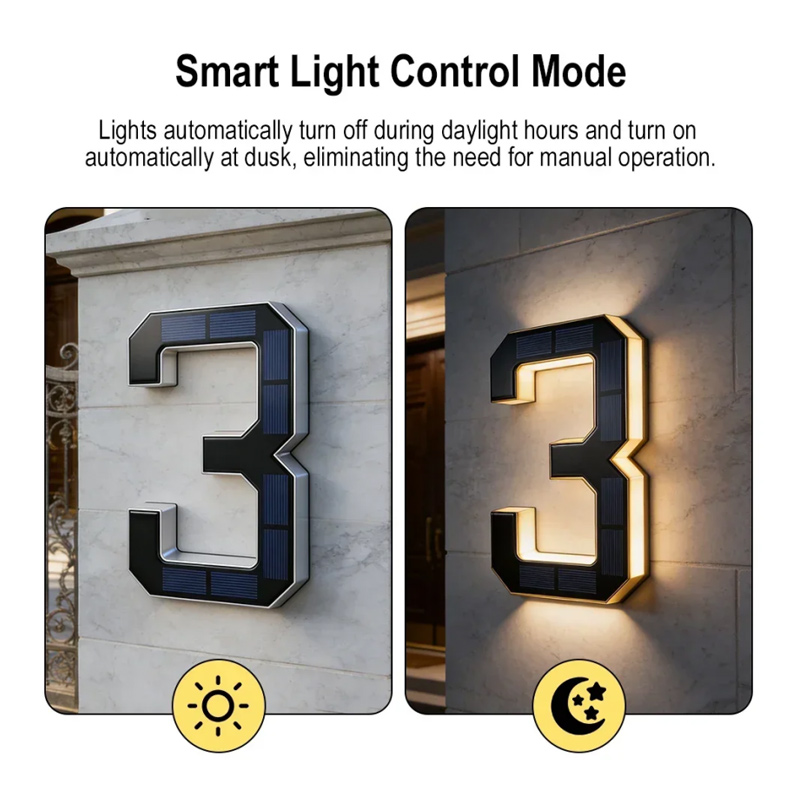 Solar Powered House Number Sig – Outdoor Power Number Bewertung und Preis