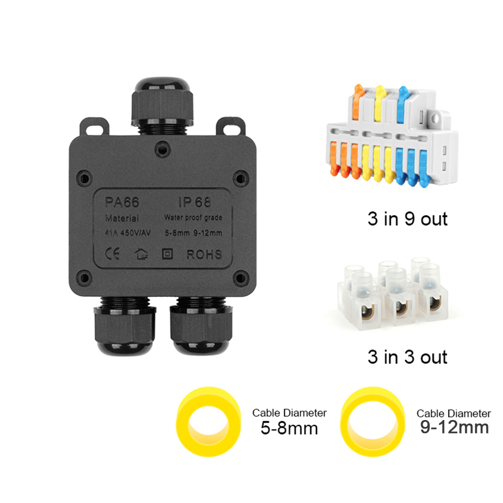 IP68 Outdoor Waterproof Juncti – Outdoor Power Distribution Box Bewertung und Preis