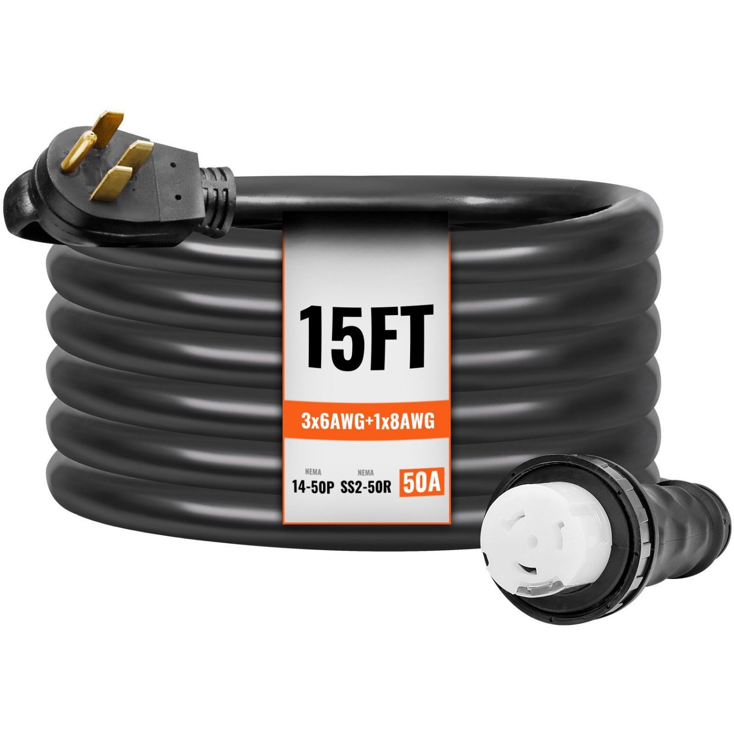 50A 15FT Generator Cord & Powe – Outdoor Power Inlet Box Bewertung und Preis