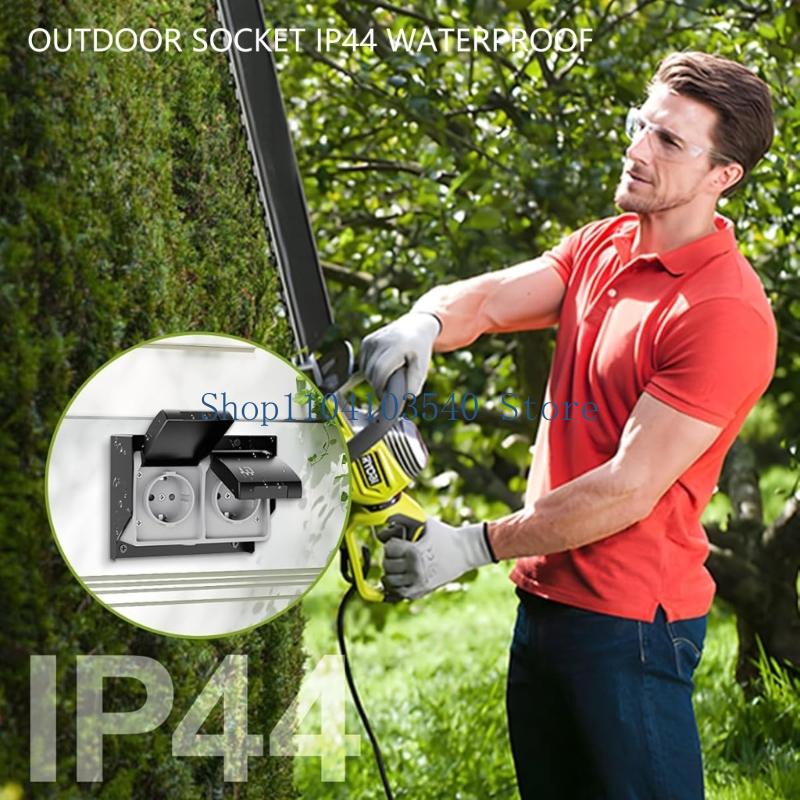 02DC 2 Gang Waterproof Outlet  – Outdoor Power Socket Cover Bewertung und Preis