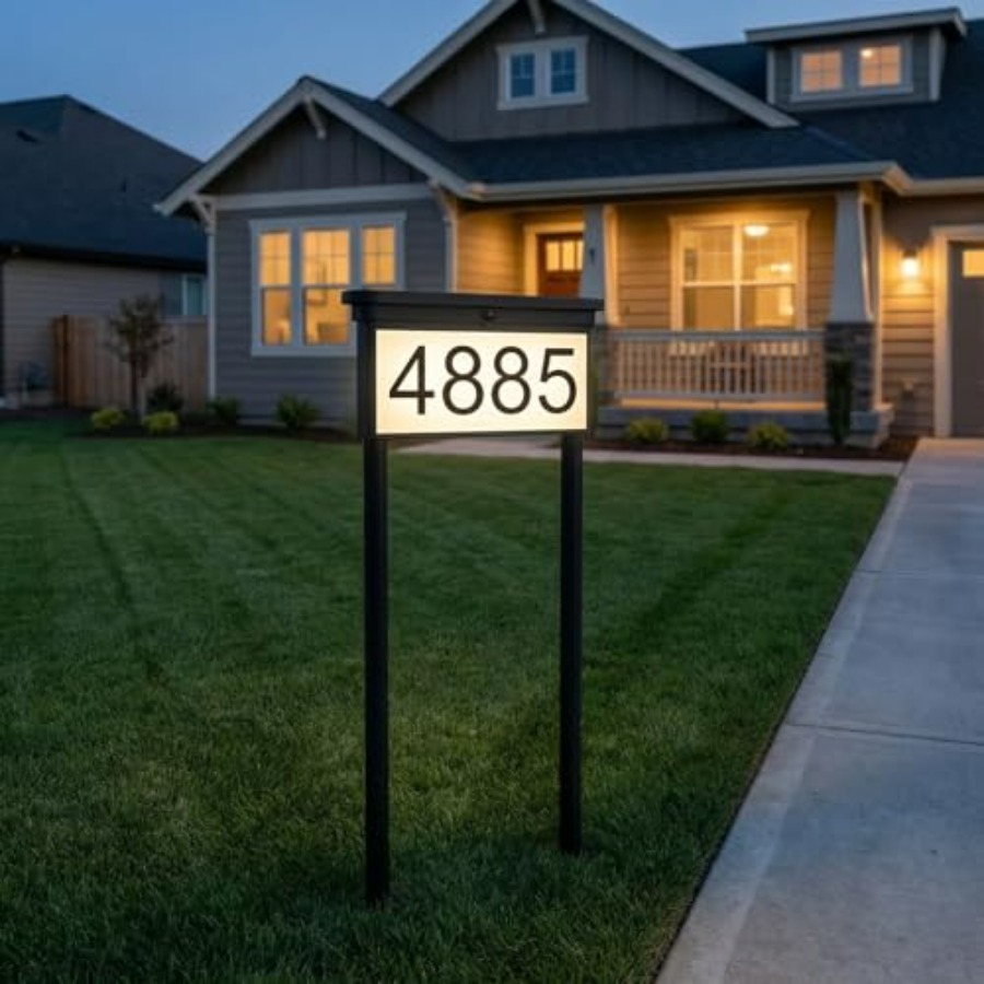 Solar House Numbers For Outsid – Outdoor Power Number Bewertung und Preis