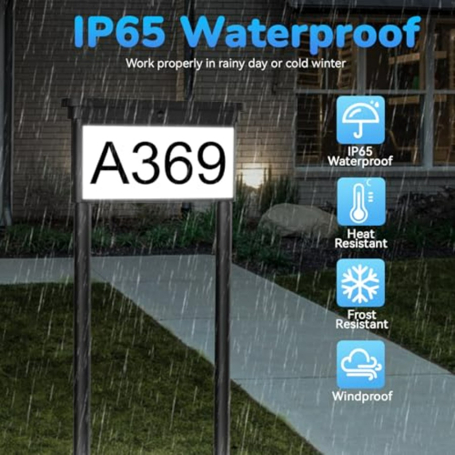 Solar House Numbers For Outsid – Outdoor Power Number Bewertung und Preis
