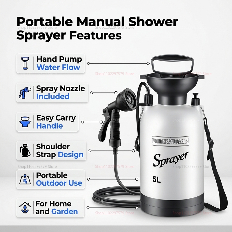 Portable Camping Shower 5L Man – Outdoor Power Meter Bewertung und Preis