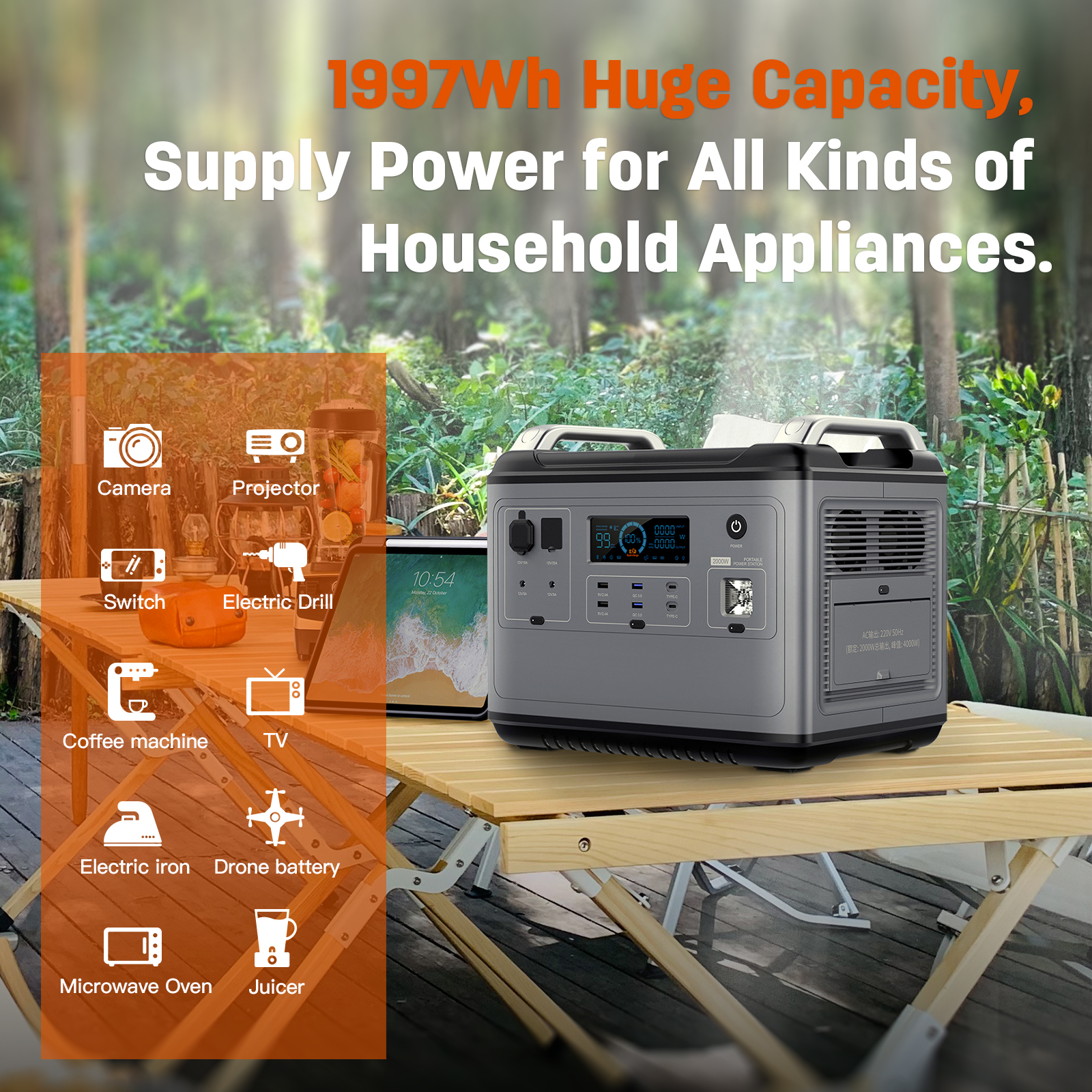 2000W portable power station s – Outdoor Power Group Bewertung und Preis