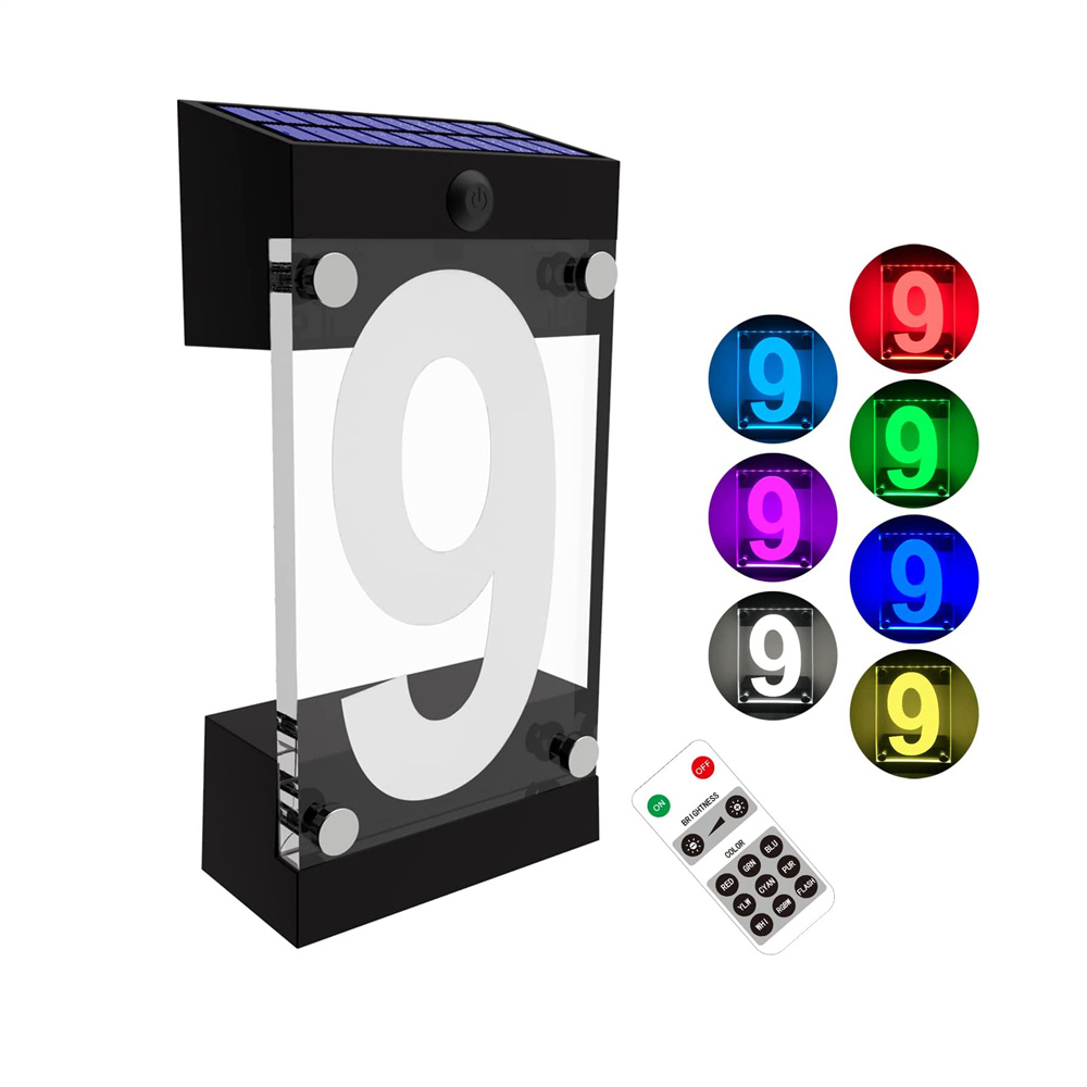 Solar Powered RGB Color House  – Outdoor Power Number Bewertung und Preis