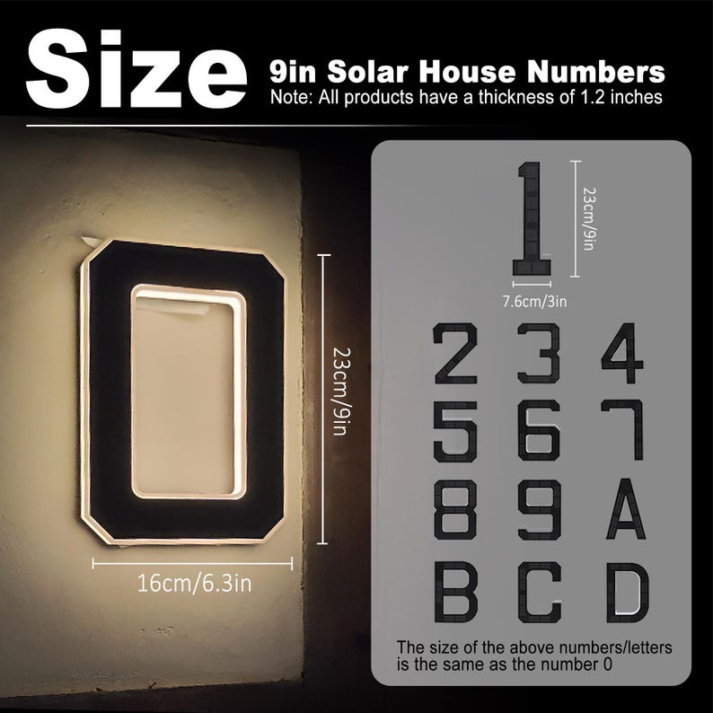 Solar LED House Number Sign Wa – Outdoor Power Number Bewertung und Preis