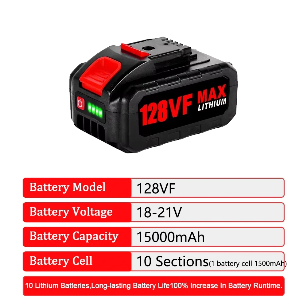 18V 21V 128VF 98VF Rechargeabl – Electric Chainsaw Battery Bewertung und Preis