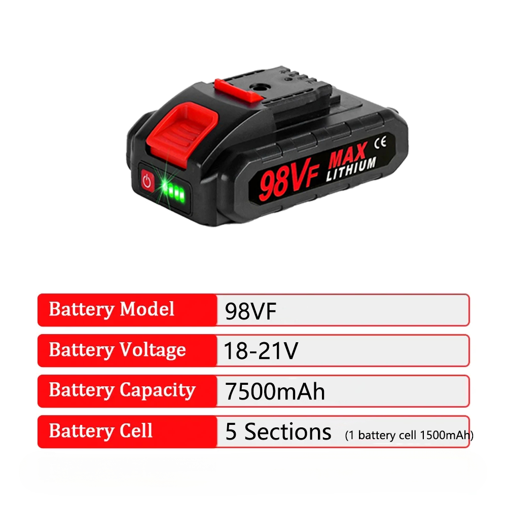 18V 21V 128VF 98VF Rechargeabl – Electric Chainsaw Battery Bewertung und Preis