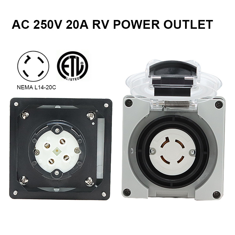 125/250V 20A Generator RV Powe – Outdoor Power Inlet Box Bewertung und Preis