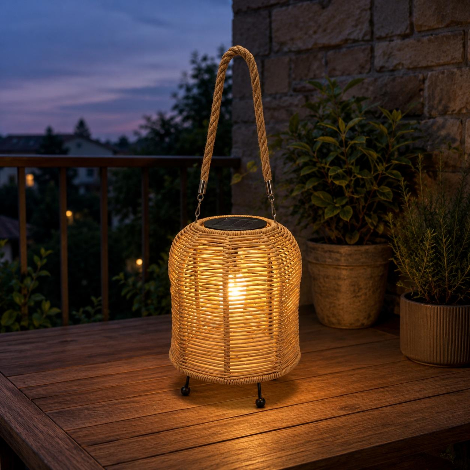 Handwoven Solar Lantern Warm L – Outdoor Power Lights Bewertung und Preis