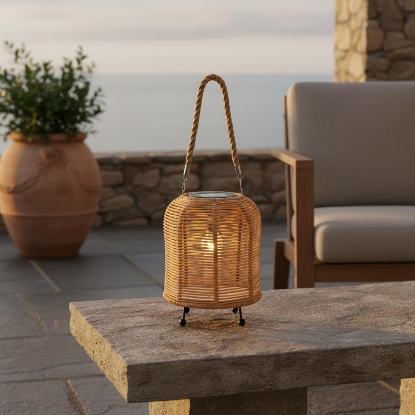 Handwoven Solar Lantern Warm L – Outdoor Power Lights Bewertung und Preis
