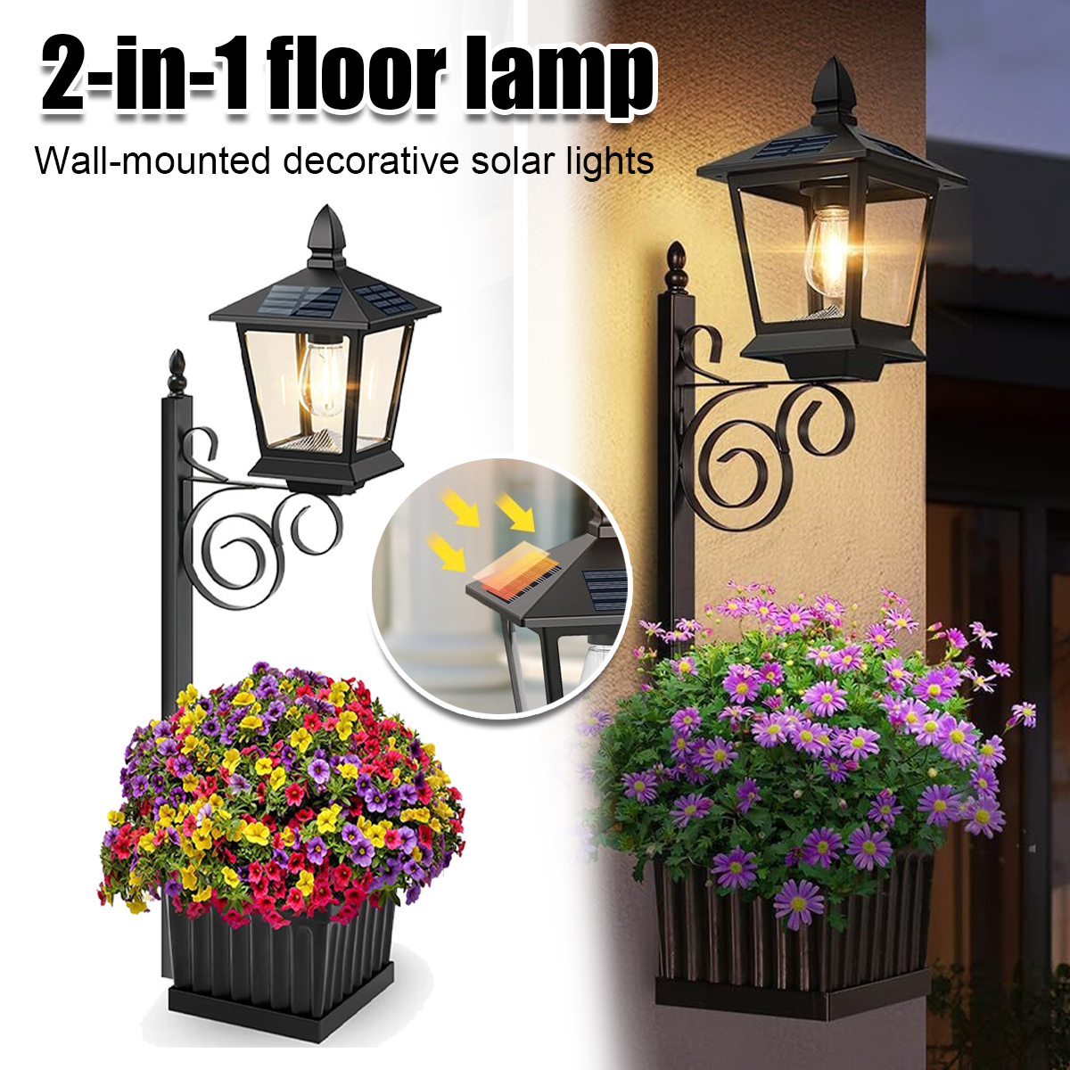 Solar Powered 2-in-1 Flower Po – Outdoor Power Lights Bewertung und Preis