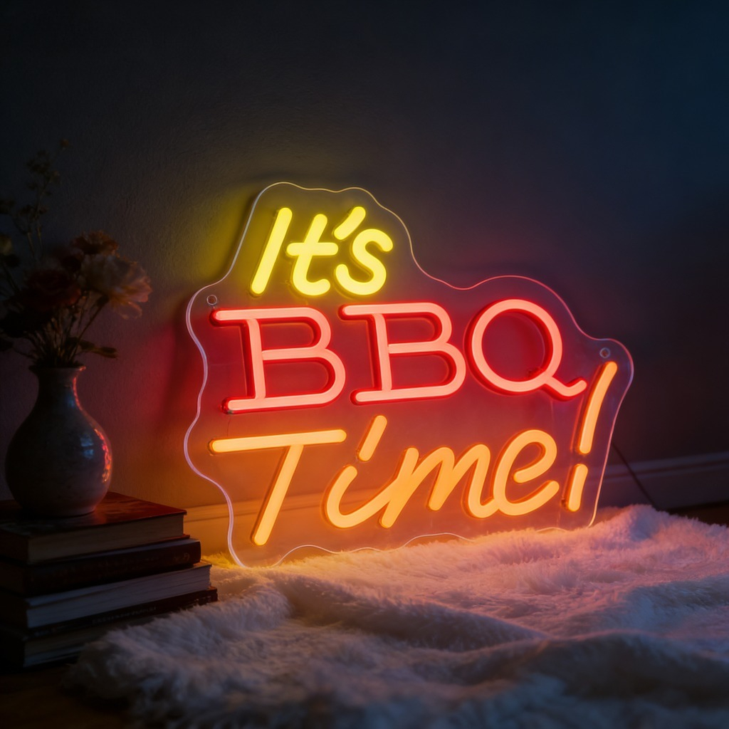 It's BBQ Time Neon Sign Family – Outdoor Power Grill Bewertung und Preis