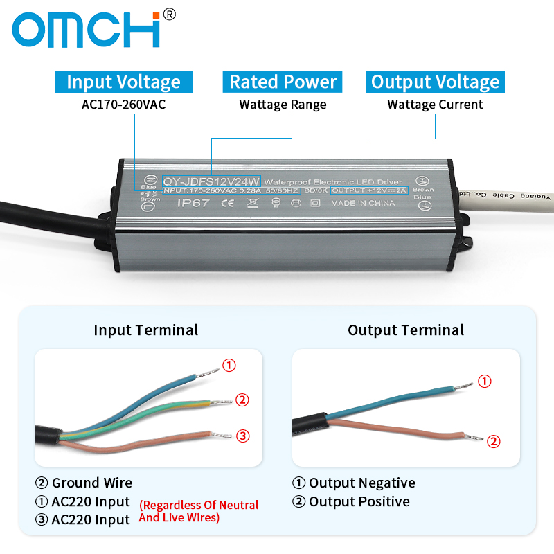 OMCH IP67 Waterproof Power Sup – Outdoor Power Transformer Bewertung und Preis