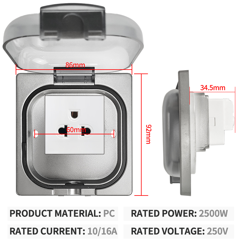 IP65 Waterproof Outdoor Socket – Outdoor Power Socket Bewertung und Preis