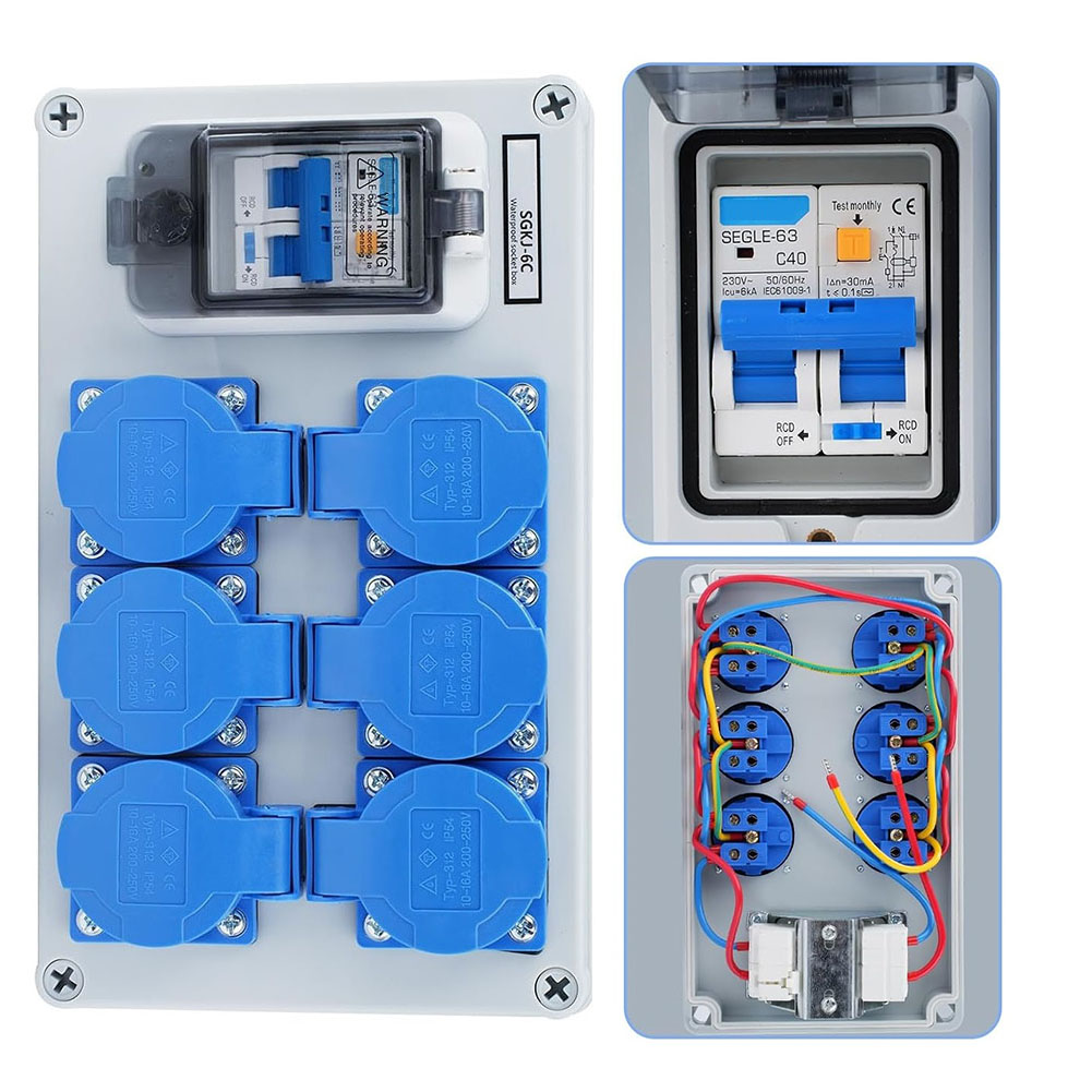 1PC IP54 Wall Mounted 6-Pin Po – Outdoor Power Distributors Bewertung und Preis
