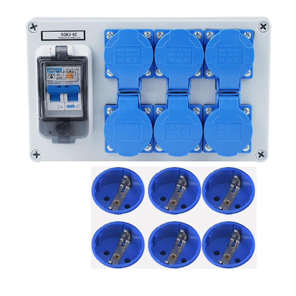 1PC IP54 Wall Mounted 6-Pin Po – Outdoor Power Distributors Bewertung und Preis