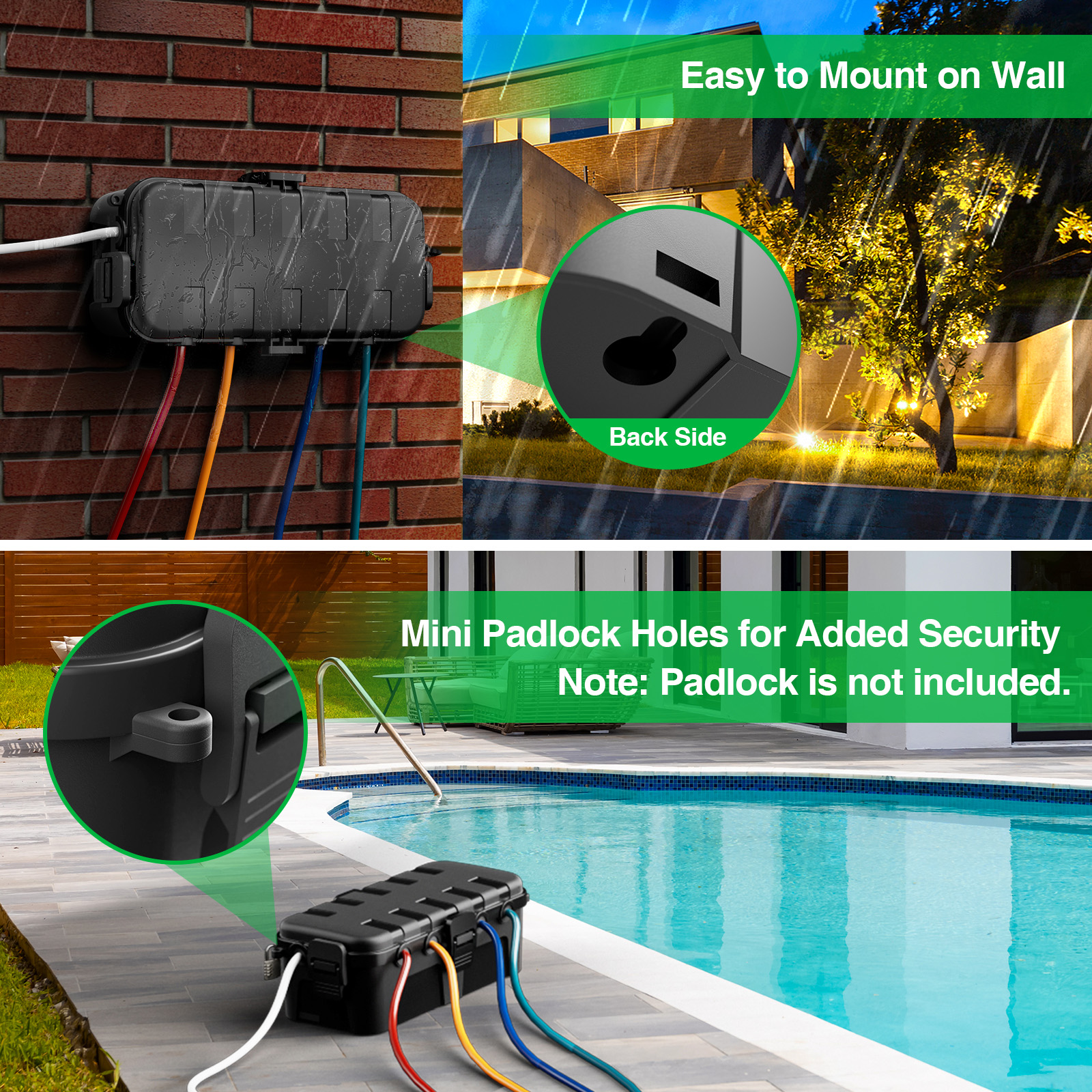 Medium Outdoor Electrical Box, – Outdoor Power Socket Bewertung und Preis